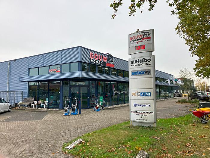 Pand van DiBO dealer Bouwfix Noord uit Hoogeveen 